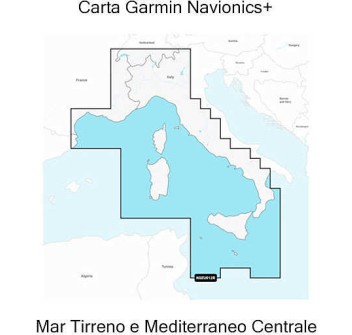 GARMIN NAVIONICS+ MAR TIRRENO E MEDITERRANEO CENTRALE Atlantic Store
